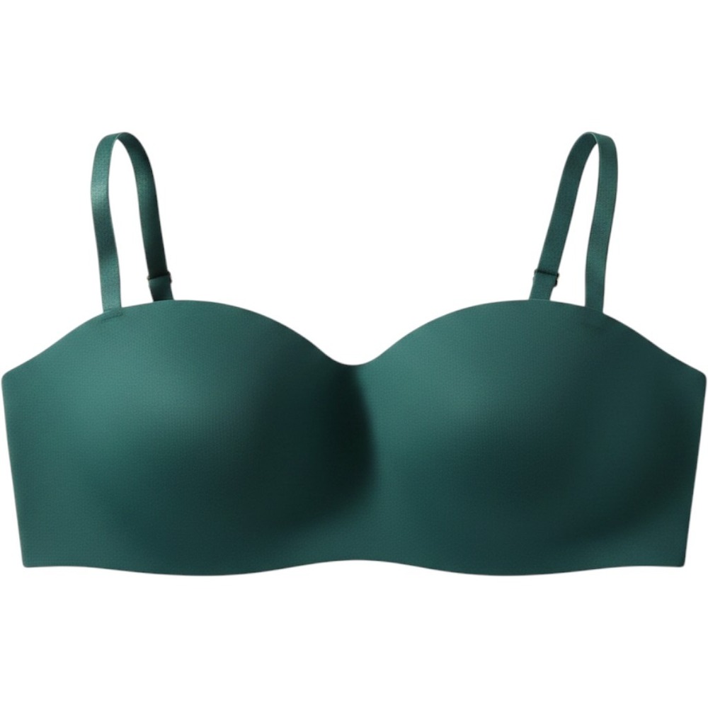 Victorias Secret No Wire Multi Way Bandeau Bra Teal Green Lightly Lined Large